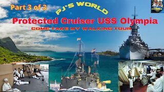 Tour The Pre-Dreadnought Battleship US Warship Protected Cruiser USS Olympia (C-6) Pt 2