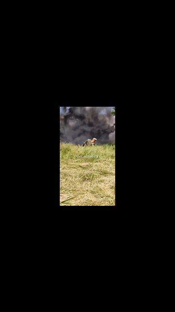 Ukrainian soldier filming his comrade being pulled out injured