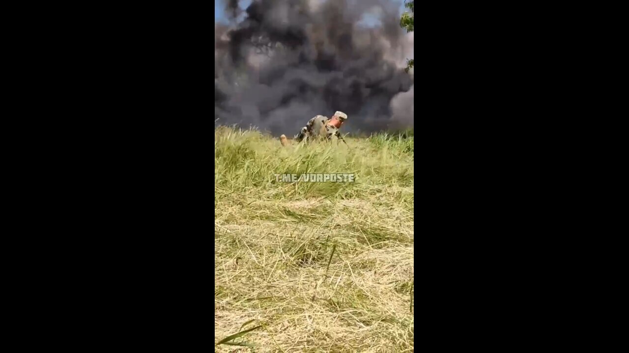 Ukrainian soldier filming his comrade being pulled out injured