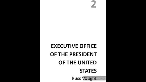 Barney reads project 2025 section 1 part 2: executive office of the president of the United States