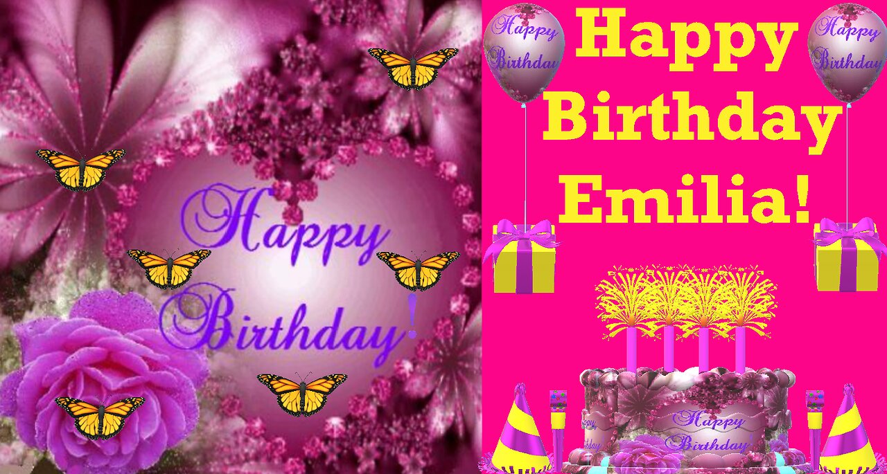 Happy Birthday 3D - Happy Birthday Emilia - Happy Birthday To You - Happy Birthday Song