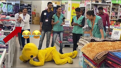 Teddy Bear Prank On Big Shopping Mall 😂😂 Public Crazy Reaction Funny Reaction