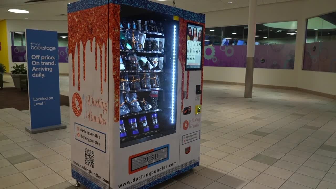 Vending machine provides beauty and hair products