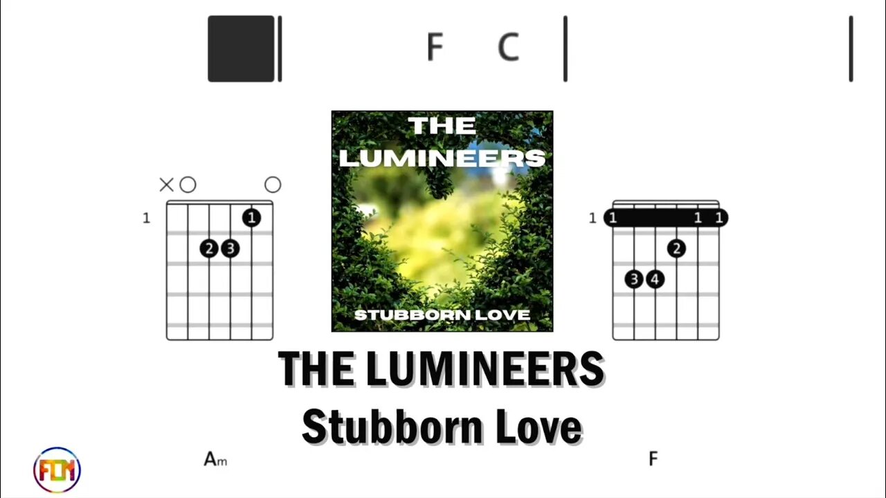 THE LUMINEERS Stubborn Love - Guitar Chords & Lyrics HD