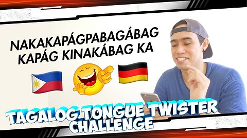 HALF GERMAN BOY TRY TAGALOG TONGUE TWISTER