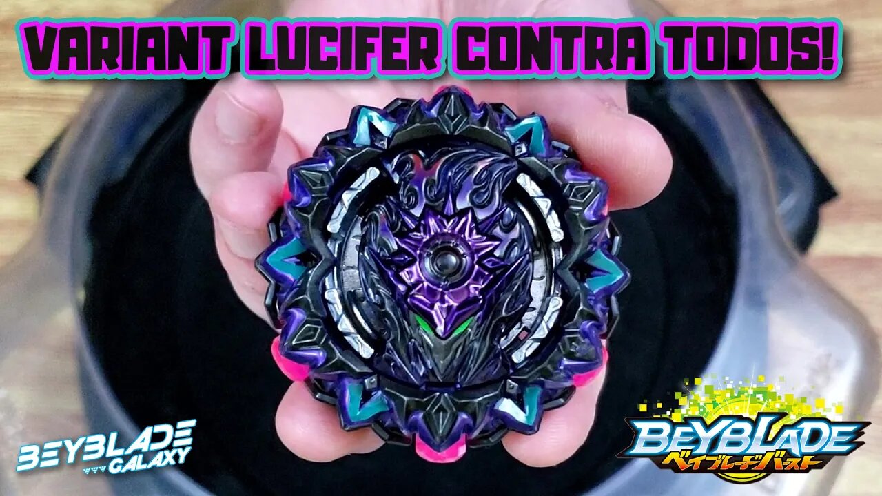 VARIANT LUCIFER .Mb 2D contra todos os Sparking que tenho até agora - Beyblade Burst ベイブレードバースト