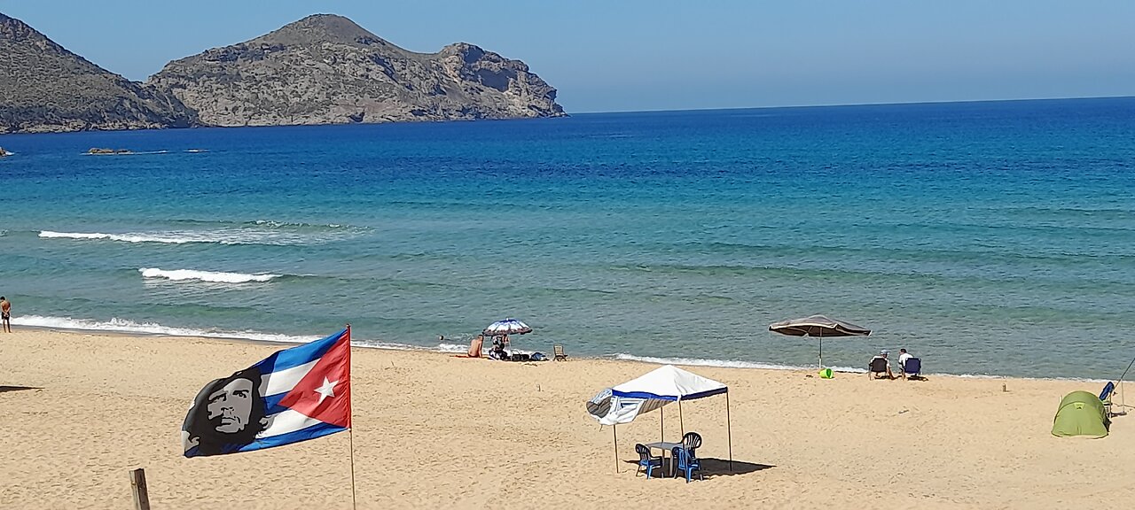 In the beach