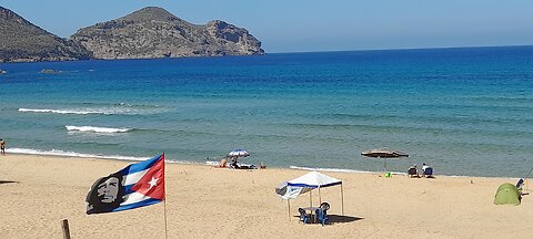 In the beach