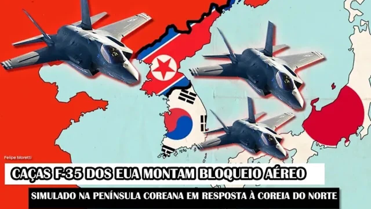 Caças F-35 Dos EUA Montam Bloqueio Aéreo Simulado Na Península Coreana Em Resposta À Coreia Do Norte