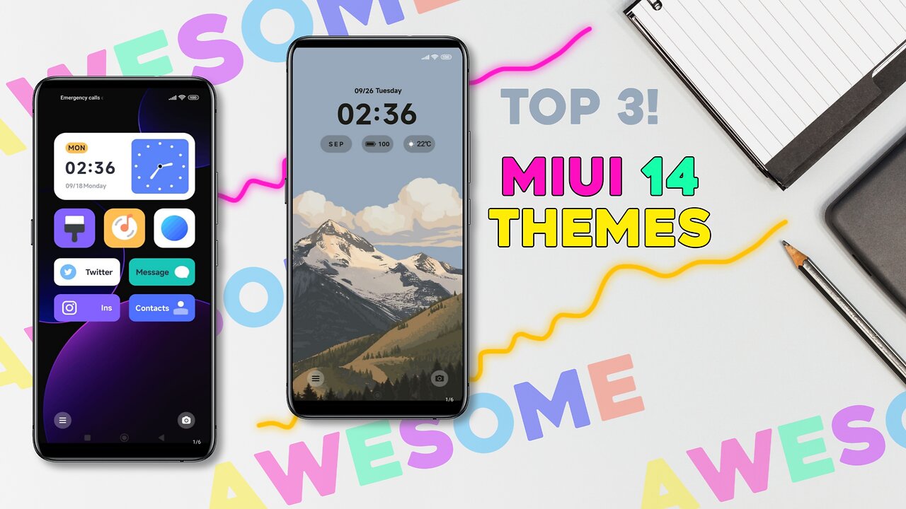 TOP 3 MIUI 14 THEMES | NEW MIUI THEMES 14 IN 2023 | BEST MIUI 14 THEMES IN ANY MI PHONES