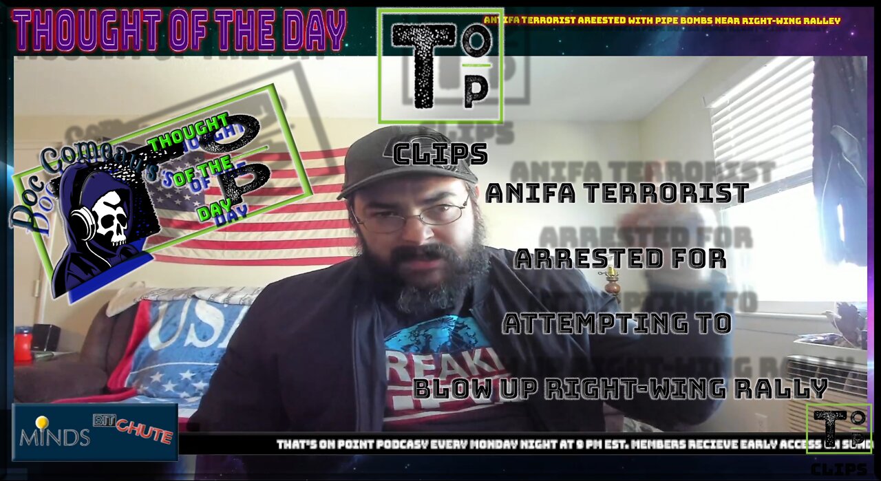 ANIFA Terrorist Arrested For Attempting to Blow Up Right-Wing Rally (Clean)