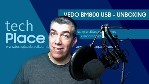 VEDO BM800 USB - Unboxing e teste de microfone