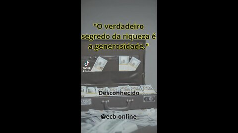 Vídeo motivacional sobre dinheiro