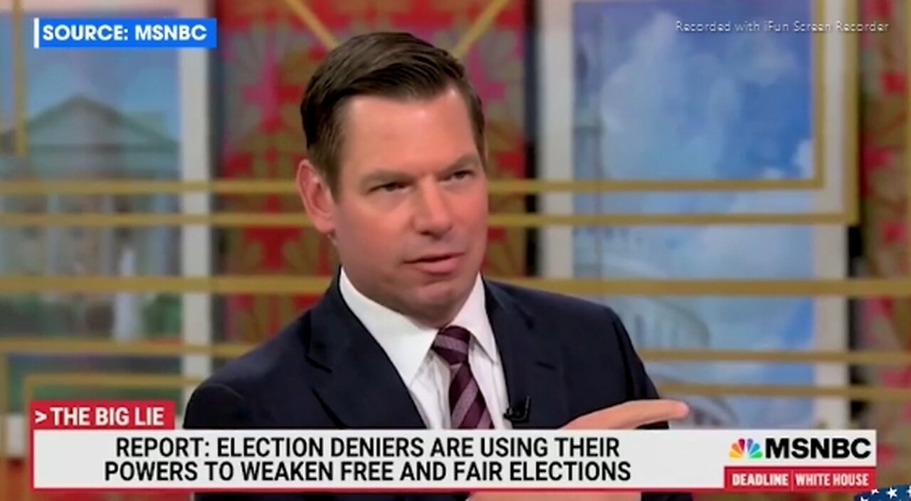 "KEEP REPEATING A LIE, IT BECOMES TRUTH" - SWALWELL>1 MORE WIN & WE SAVE DEMOCRACY (COMMUNISM) FOREVER - 7 mins.