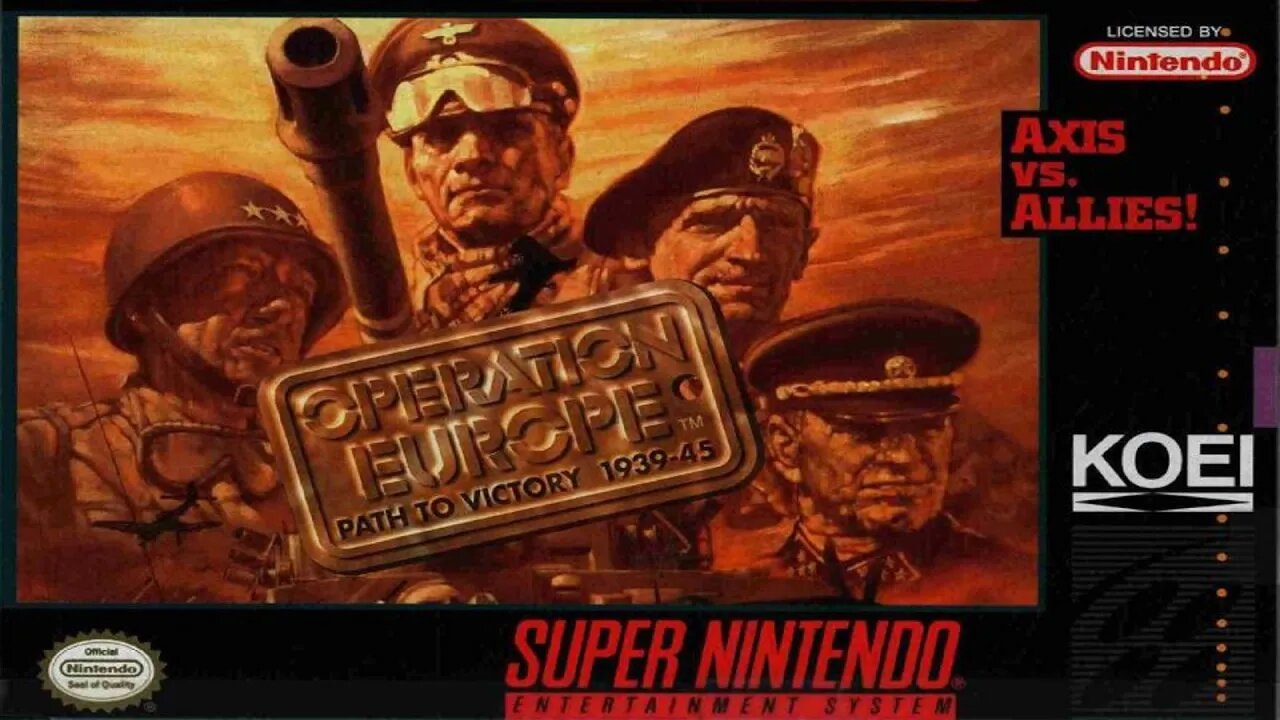 LongPlay Operation Europe Storming of Normandy Snes