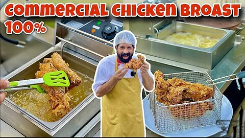 10 Minutes Chicken Broast Recipe - Crispy Fried Chicken - Juicy Chicken Fry - BaBa Food RRC