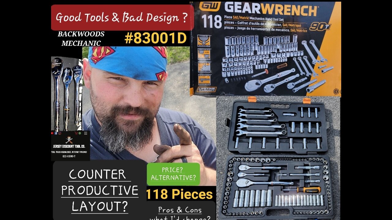 GEARWRENCH Counter Productive 118 PC Tool Set