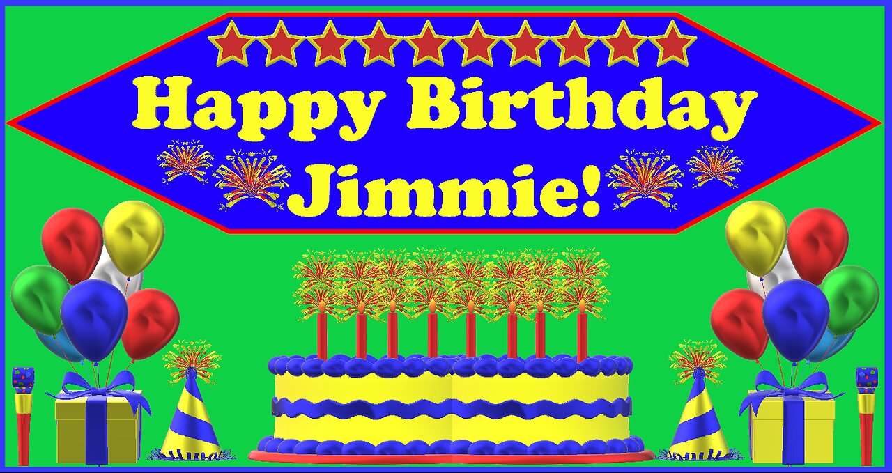 Happy Birthday 3D - Happy Birthday Jimmie - Happy Birthday To You - Happy Birthday Song