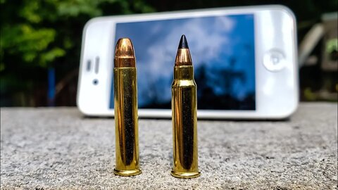 22mag vs 17HMR - SHOOTING an iPHONE