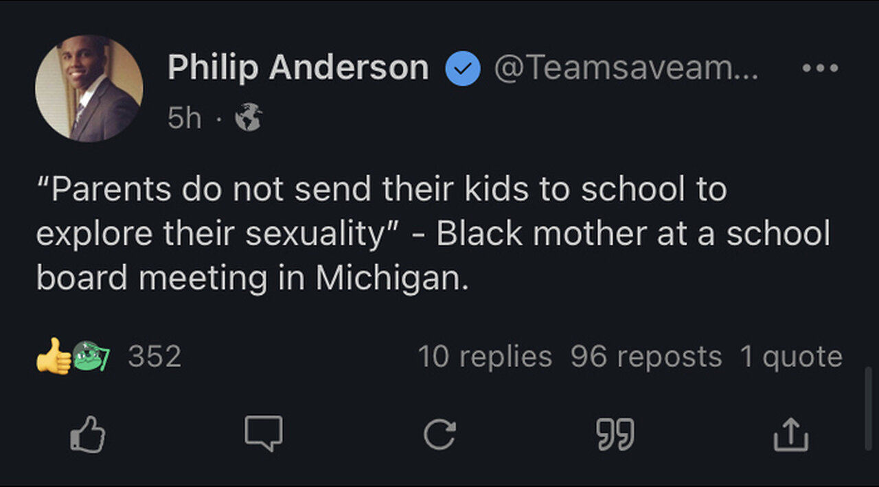 man preaching anti pedo logic: "Who is the pervert allowing this?" it's the democrat party