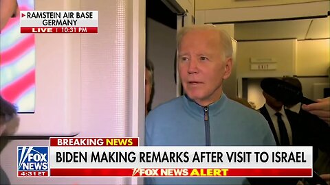 Biden To Reporter Who Asked If His Trip To Israel Was Necessary: "I'll Let You Answer That"