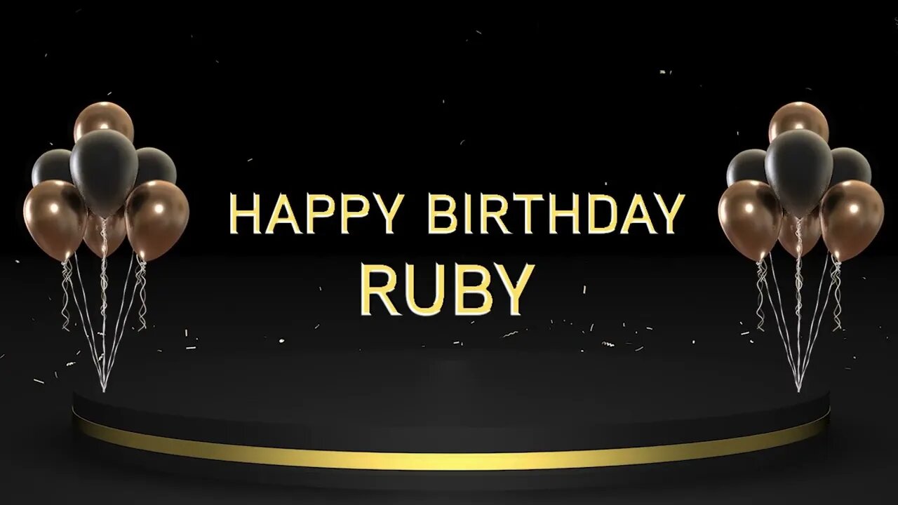 Wish you a very Happy Birthday Ruby