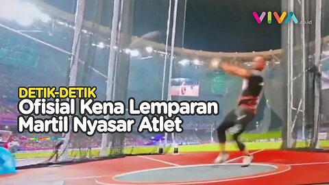 Petaka Asian Games 2022, Ofisial Patah Tulang Akibat Martil Nyasar