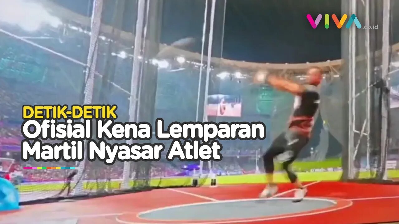 Petaka Asian Games 2022, Ofisial Patah Tulang Akibat Martil Nyasar