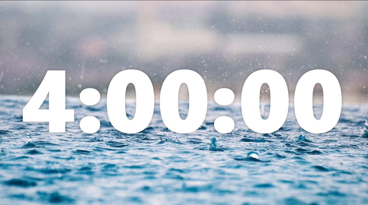 Relaxing Rain For Studying Or To Help A Baby Sleep – 4 Hours