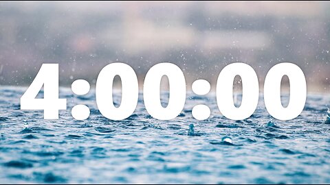 Relaxing Rain For Studying Or To Help A Baby Sleep – 4 Hours