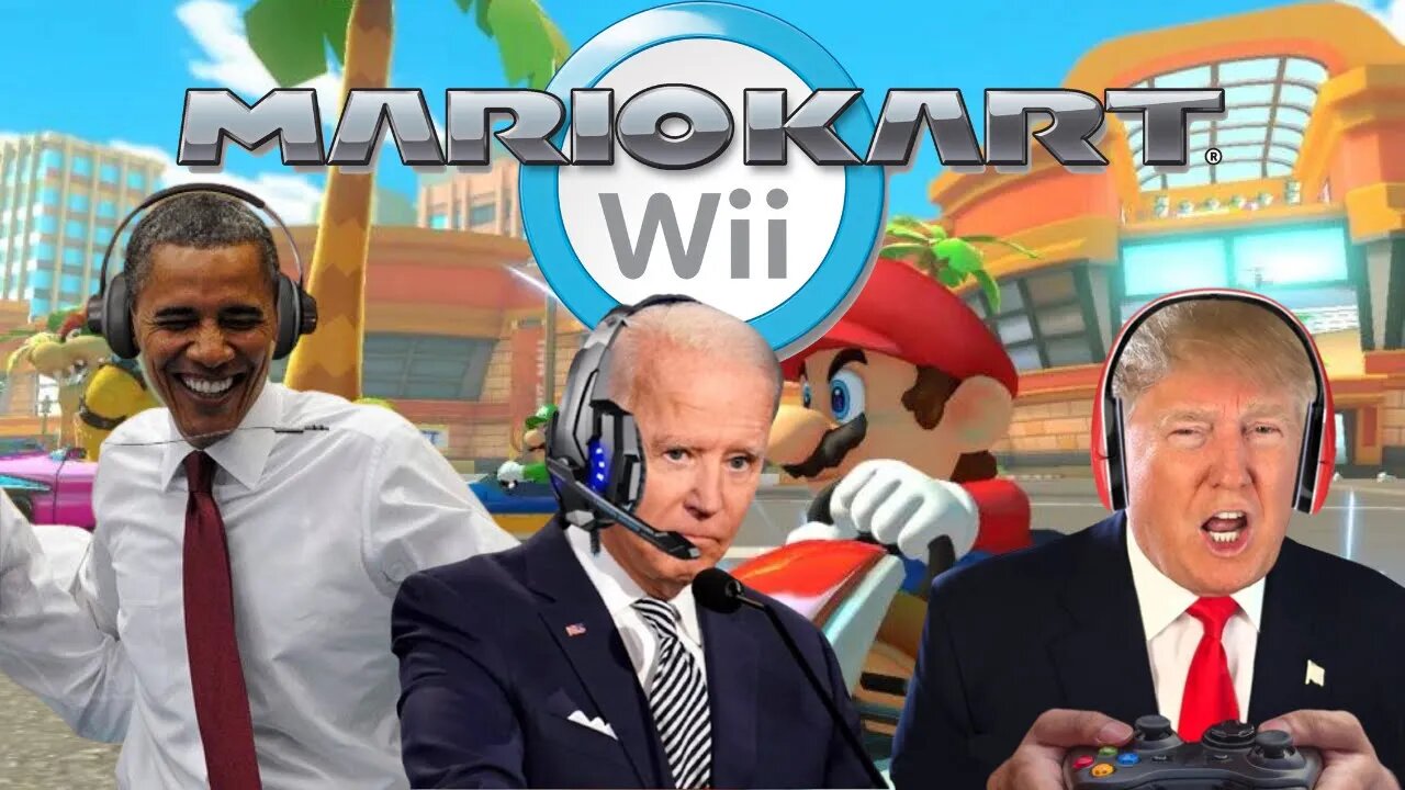 The Presidents Play Mario Kart Wii 14