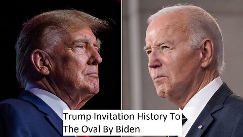 Why did Trump Got Invited to The Wednesday Oval By Biden