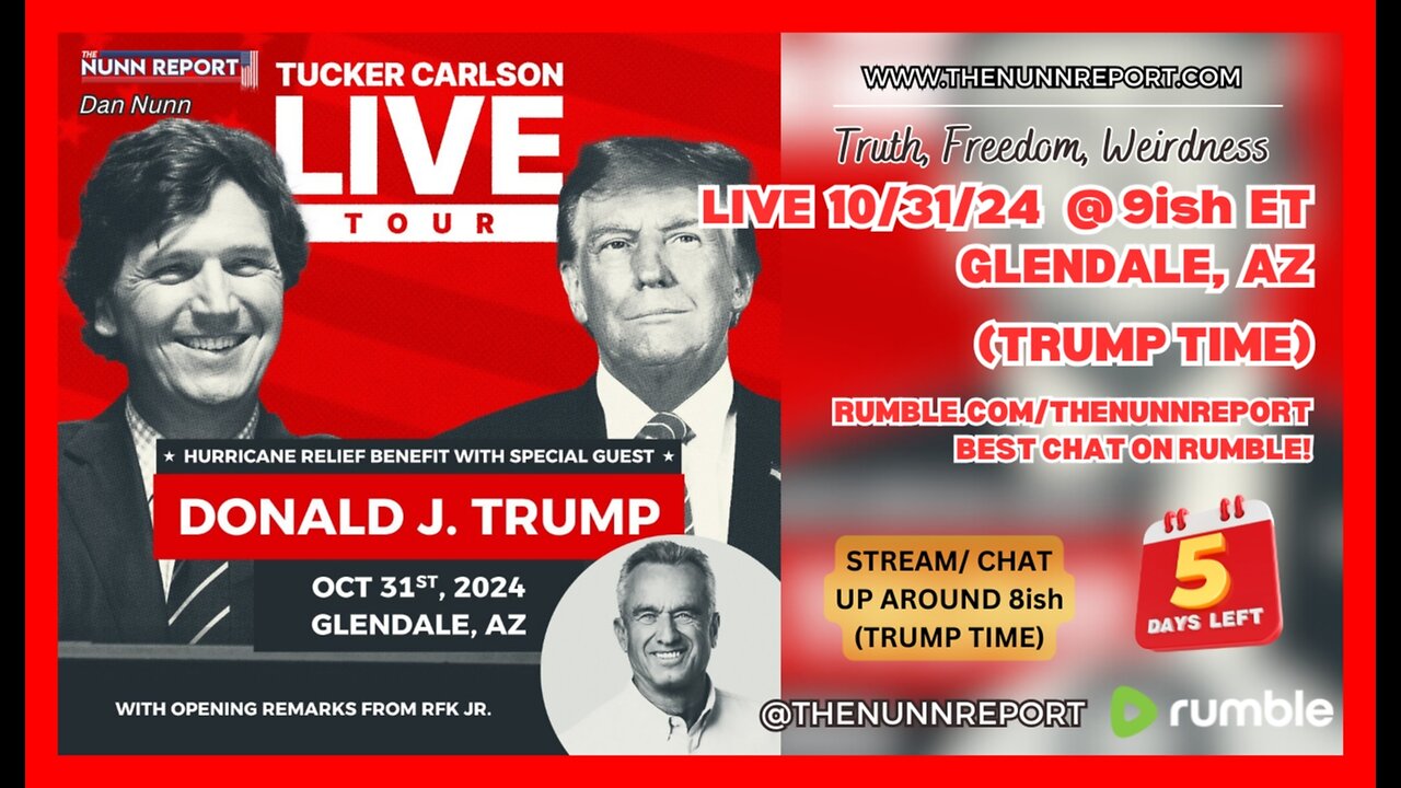 SPECIAL! Tucker Carlson LIVE with Donald Trump & RFK Jr. | Glendale, AZ