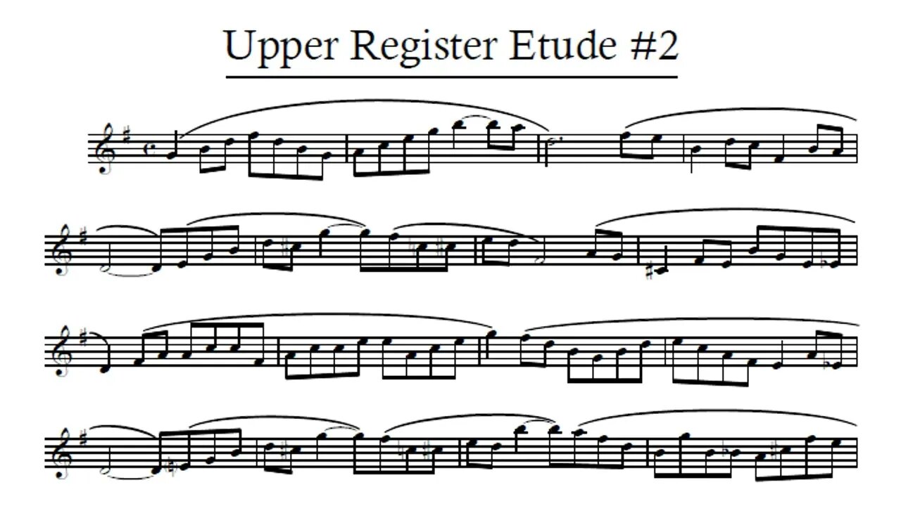 🎺🎺🎺 Etudes para Notas Agudas 02