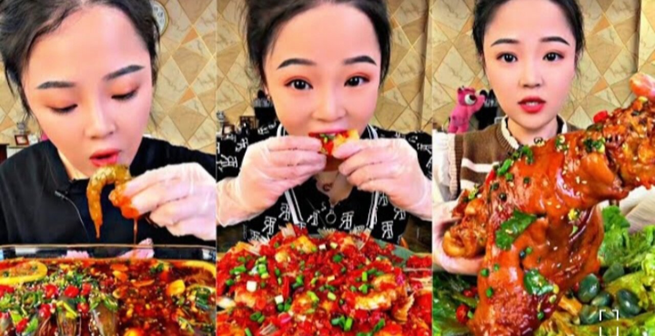 ASMR CHINESE FOOD MUKBANG EATING SHOW _ 먹방 ASMR 중국먹방 #food #asmr #viralvideo #viral #샤오위먹방