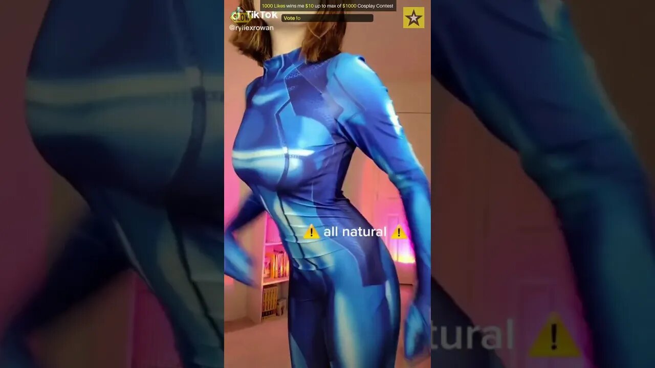 Best Zero Suit Samus Cosplay Costume - 1000 Likes TikTok Dance Contest 🔵🚀