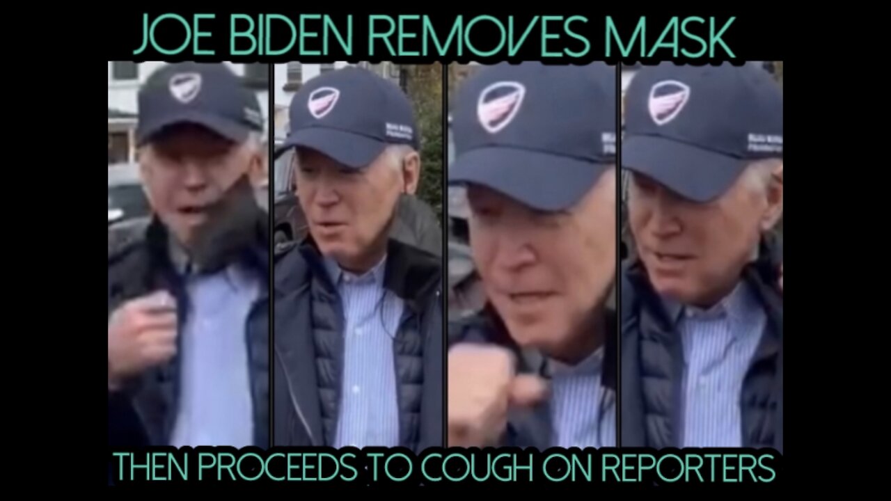 Joe Biden Removes Mask Then Proceeds To Cough On Reporters