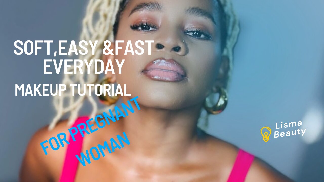 Soft and Easy Everyday Makeup For A Pregnant Woman Tutorial-Fashion Beauty Makeup