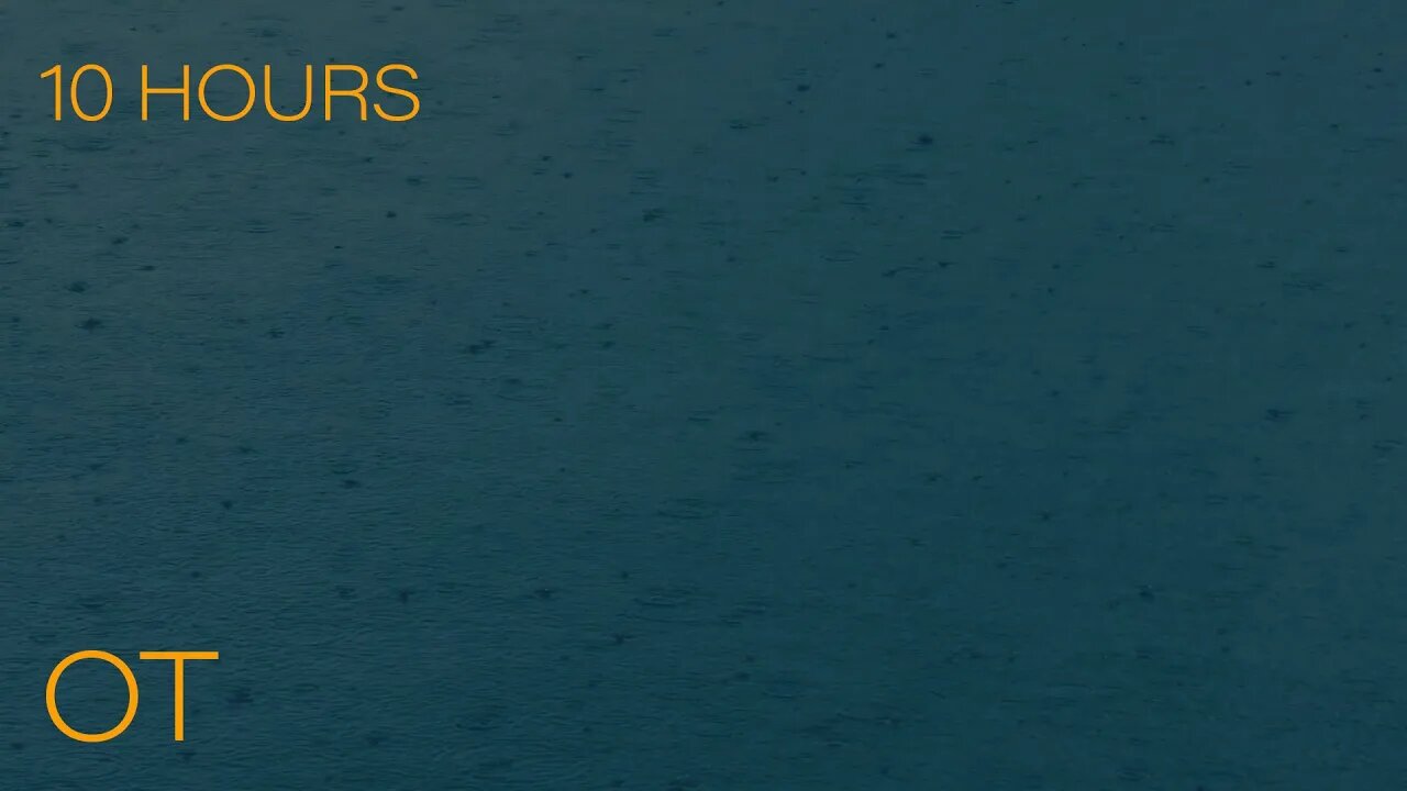 Background Raindrops on the Water | Soothing Steady Rain Sounds | Relax | Study | Sleep | 10 HOURS