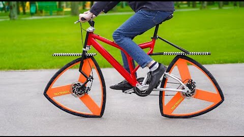 Worlds First Triangular Shaped Wheel Cycle