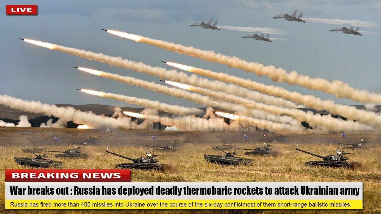 War breaks out (Jan 12 2023) Russia fire deadly thermobaric rockets attack Ukrainian army