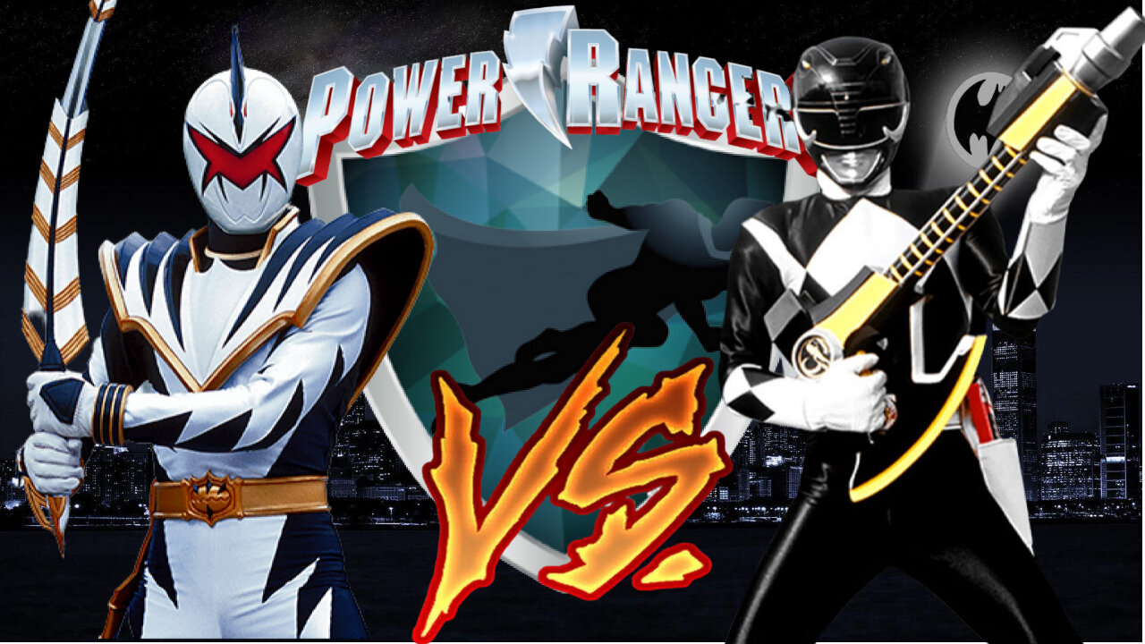 Dino Thunder White Ranger Vs. MMPR Black Ranger