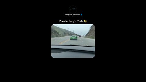 PORSCHE BULLYING TESLA. 😂😂