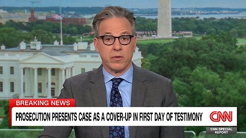 CNN reporter describes what Trump was doing during opening statements