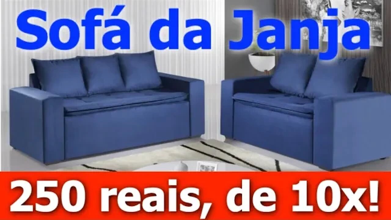 Sofá da Janja: 250 reais no brechó