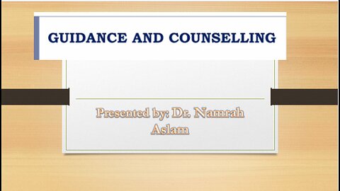 Guidance & Counselling