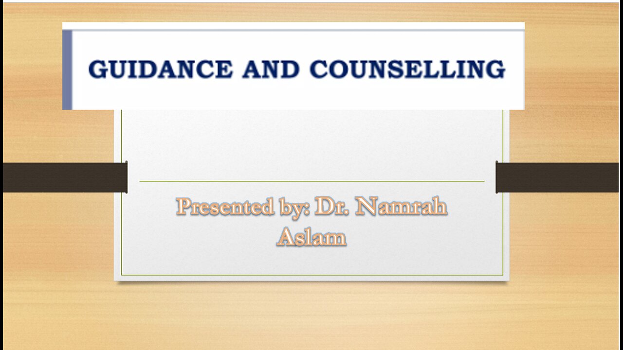 Guidance & Counselling