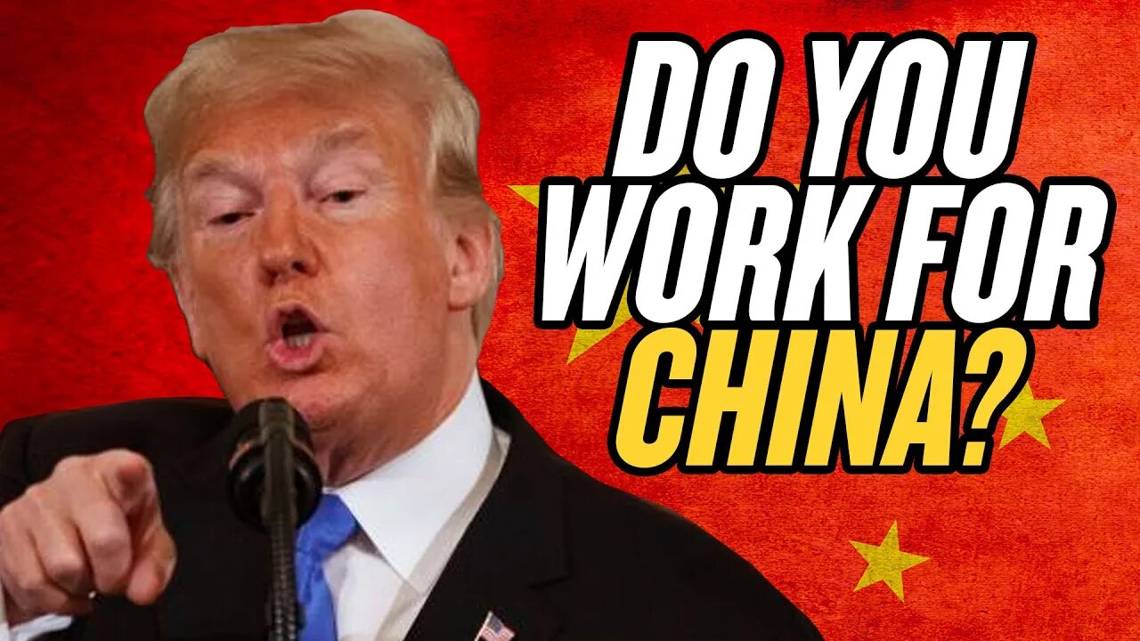 “Do You Work for China?:” Trump Asks Reporter