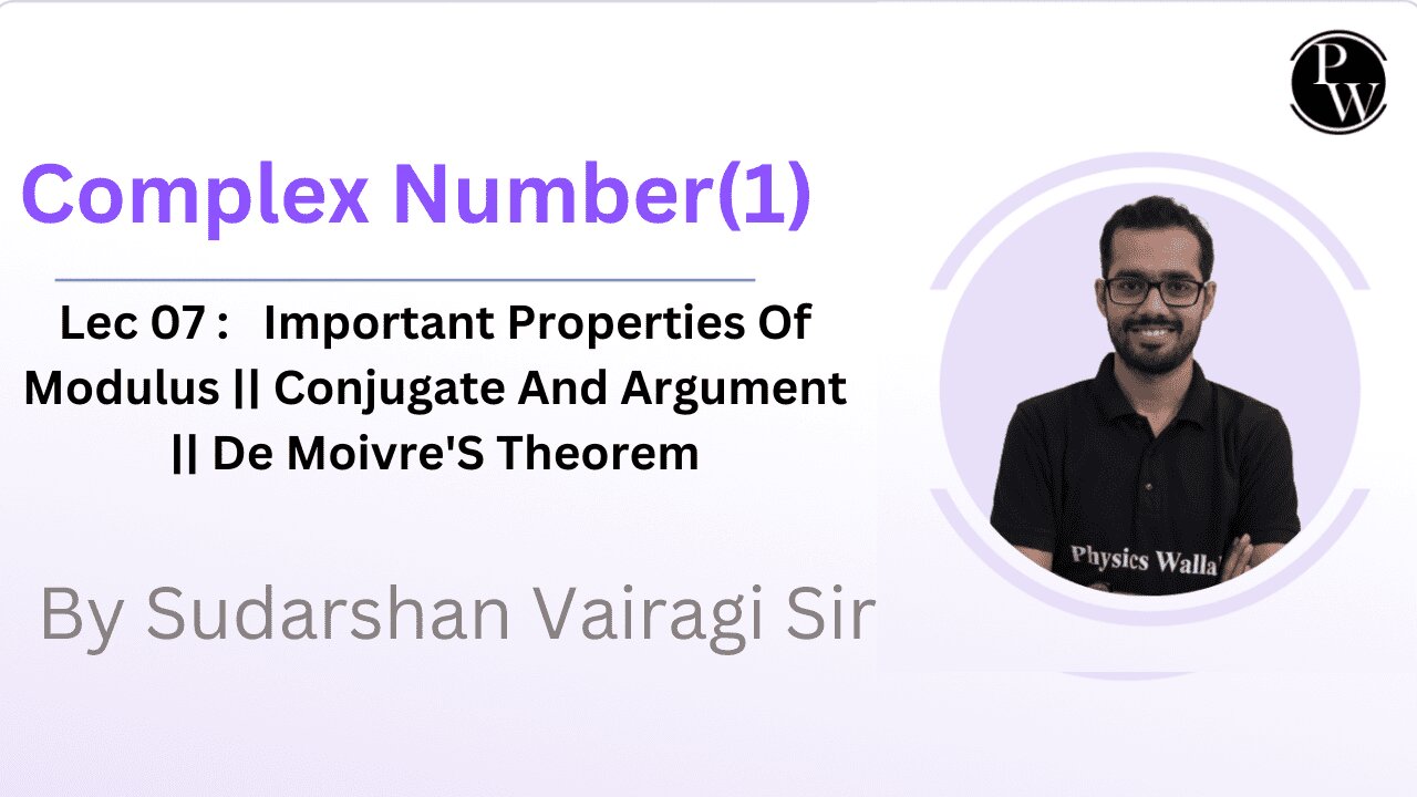Complex Numbers Lecture 07 | AIR Batch |