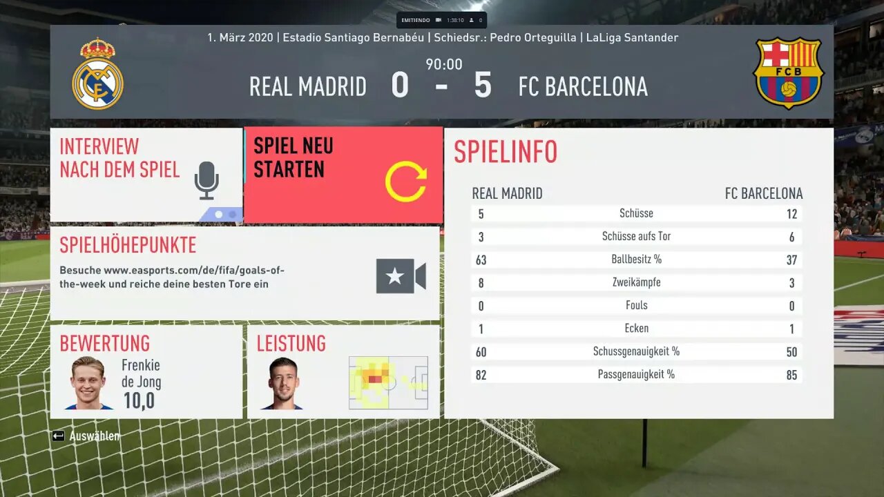 Let's Play FIFA 20 Managr's Career#17 La Liga Santander El Clasico Real Madrid vs FC Barcelona